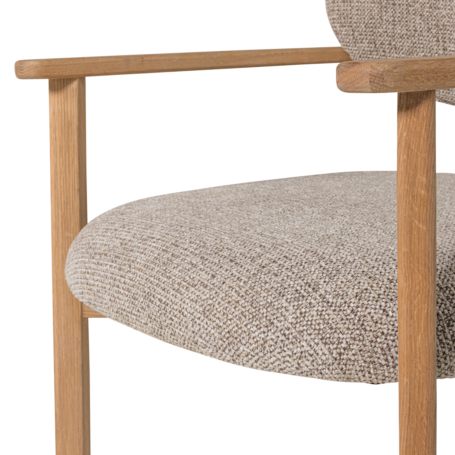 Woood | Fauteuil Udar met houten frame naturel