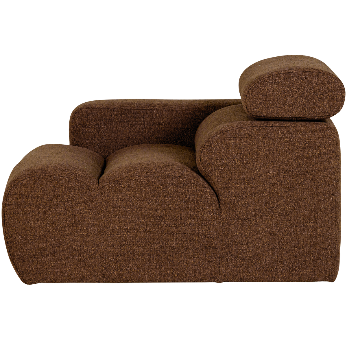 Woood | 1-Zits element Novi arm links boucle mokkabruin