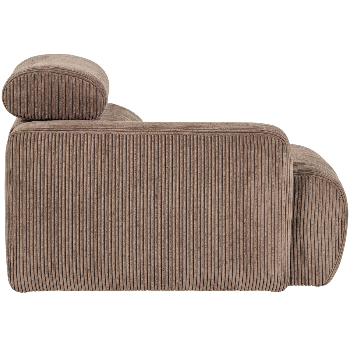 Woood | 1-Zits element Novi arm links ribstof taupe
