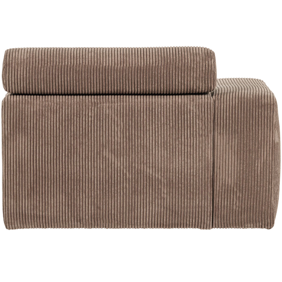 Woood | 1-Zits element Novi arm links ribstof taupe