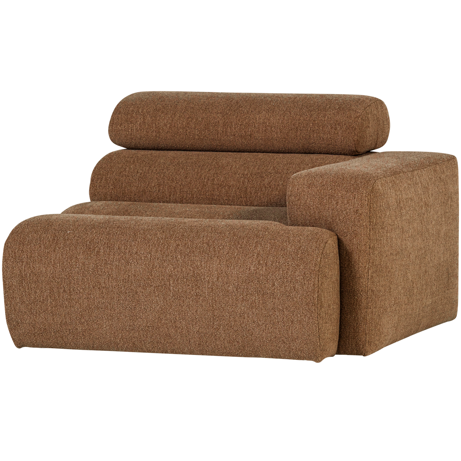 Woood | 1-Zits element Novi arm rechts boucle karamelbruin