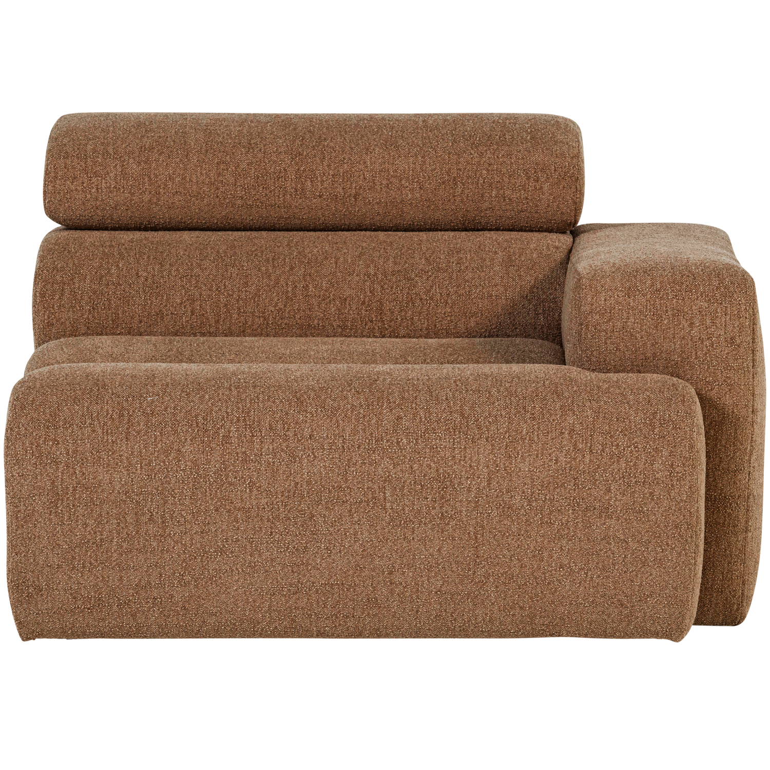 Woood | 1-Zits element Novi arm rechts boucle karamelbruin