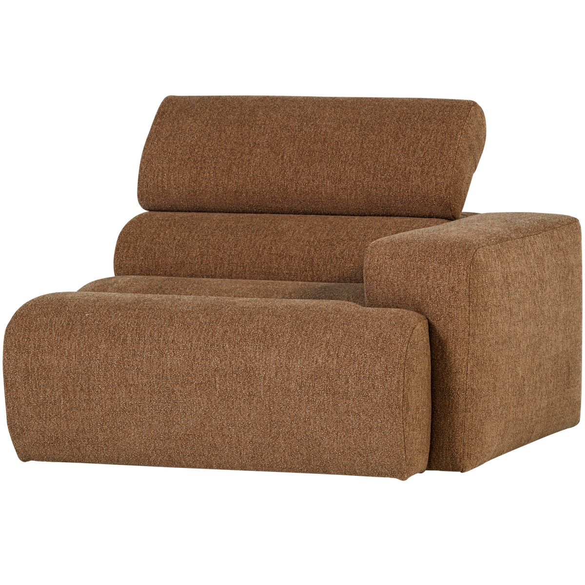 Woood | 1-Zits element Novi arm rechts boucle karamelbruin