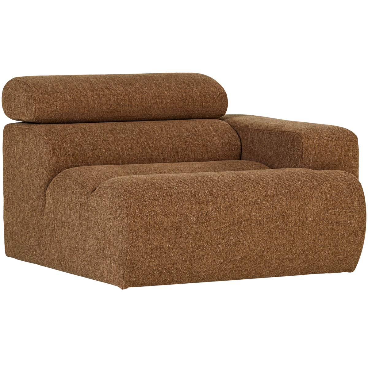 Woood | 1-Zits element Novi arm rechts boucle karamelbruin