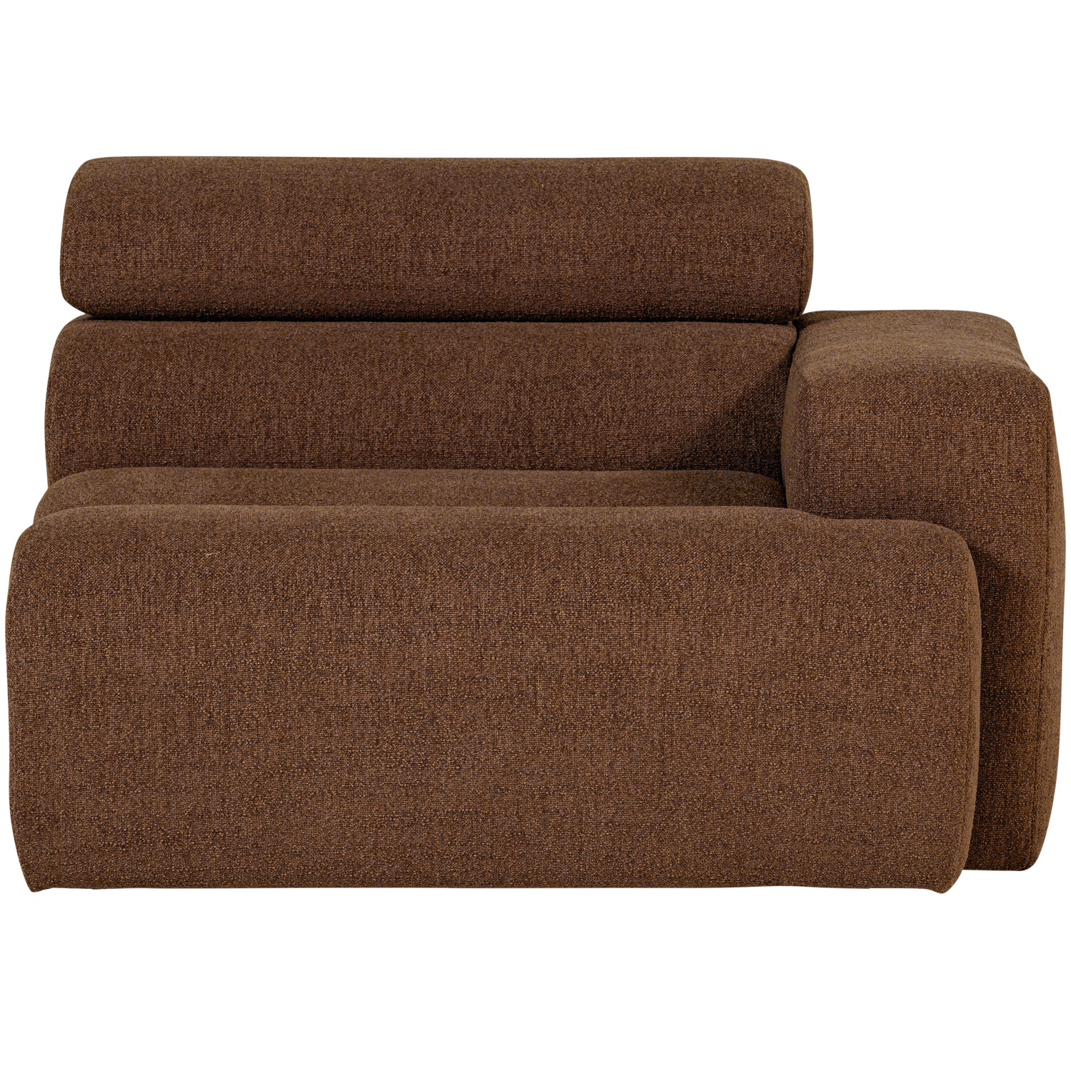 Woood | 1-Zits element Novi arm rechts boucle mokkabruin