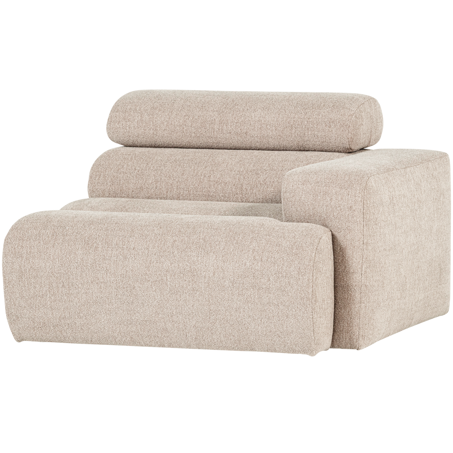 Woood | 1-Zits element Novi arm rechts boucle naturel
