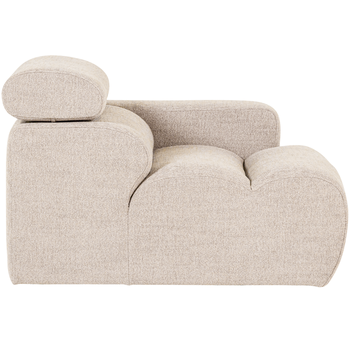Woood | 1-Zits element Novi arm rechts boucle naturel