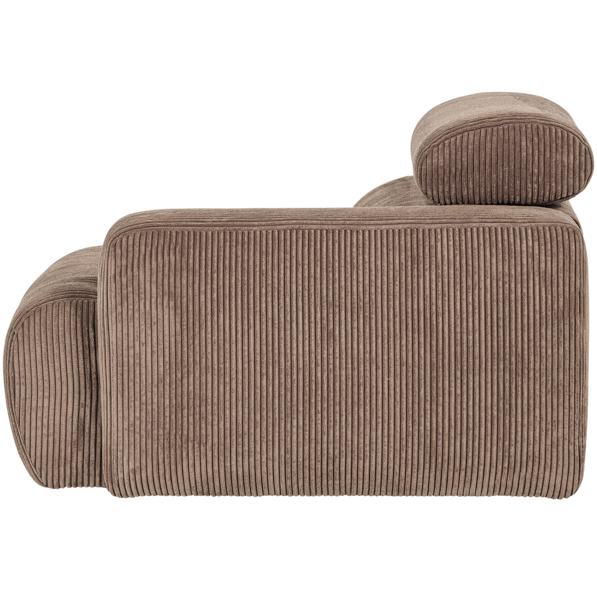 Woood | 1-Zits element Novi arm rechts ribstof taupe
