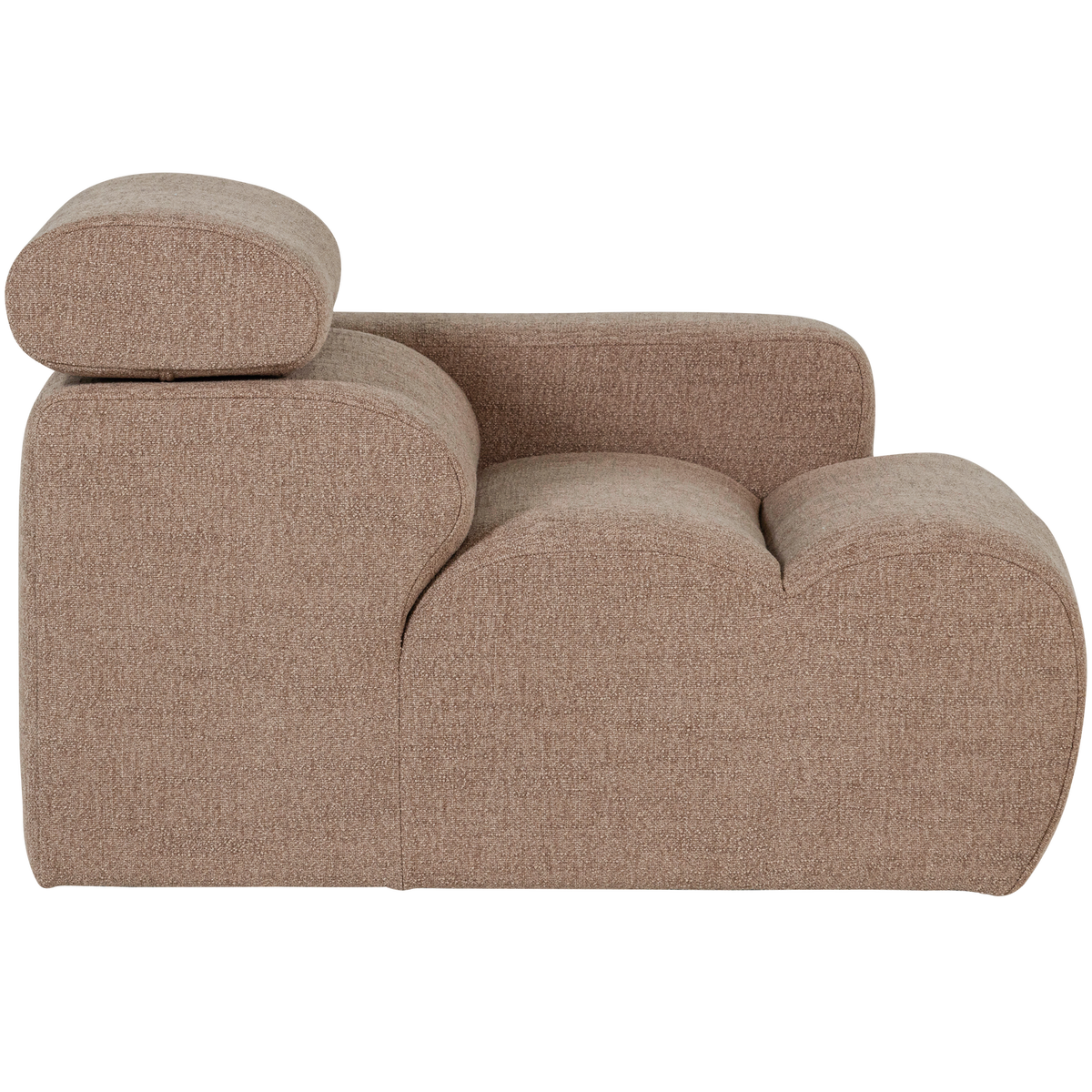Woood | 1-Zits element Novi arm rechts boucle taupe