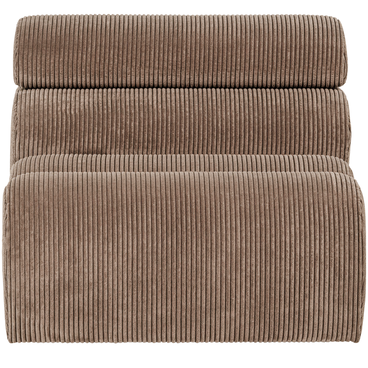 Woood | 1-Zits element Novi ribstof taupe