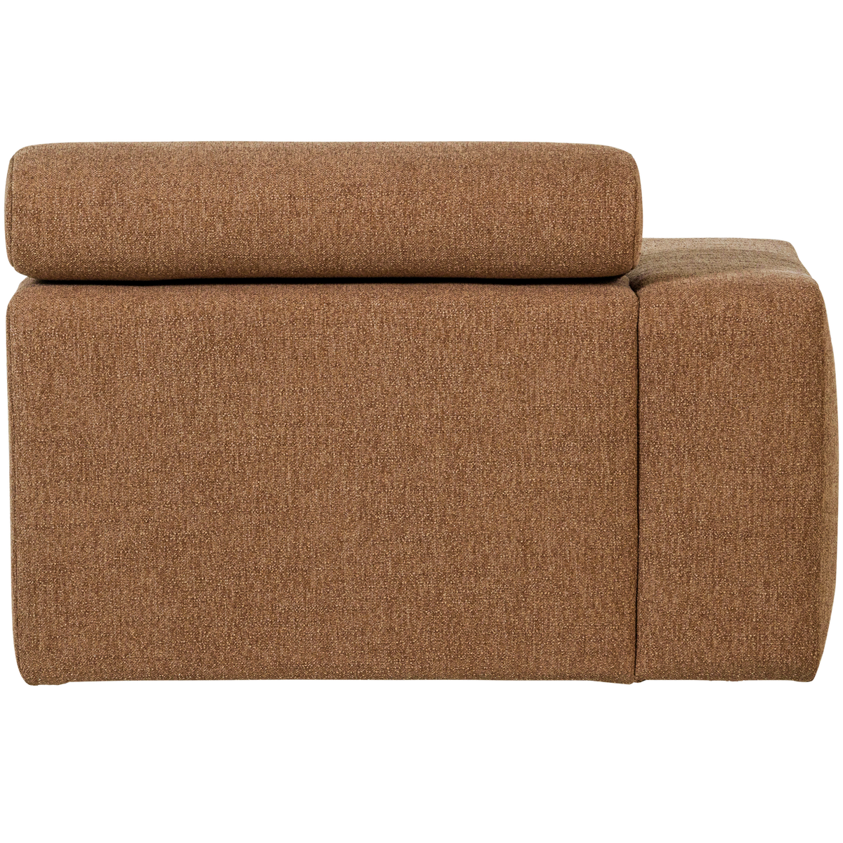 Woood | Chaise longue Novi element arm links boucle karamelbruin