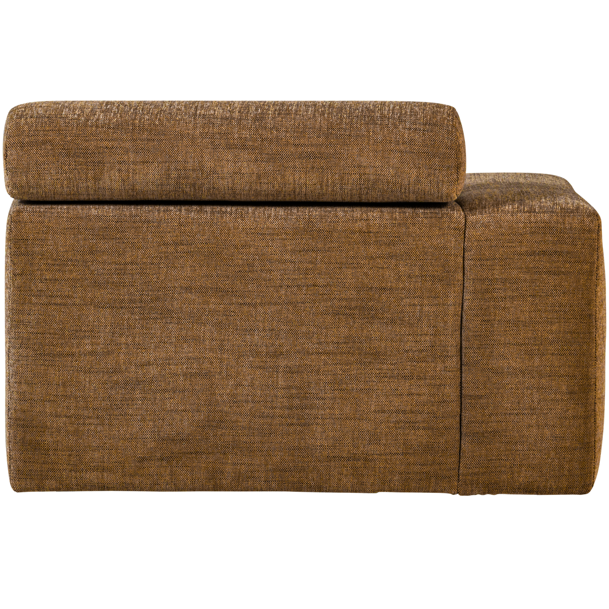 Woood | Chaise longue Novi element arm links karamelbruin melange