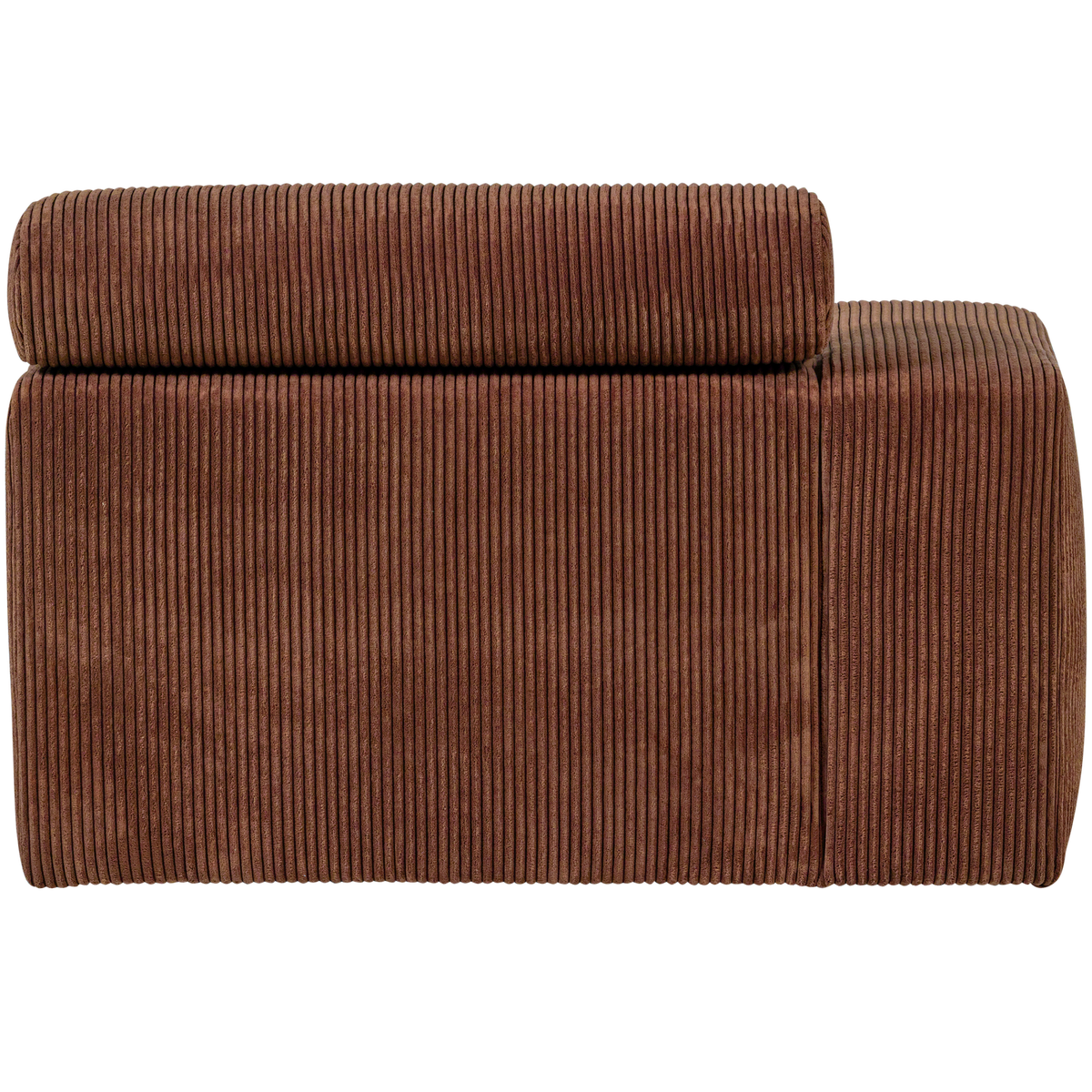Woood | Chaise longue Novi element arm links ribstof terra