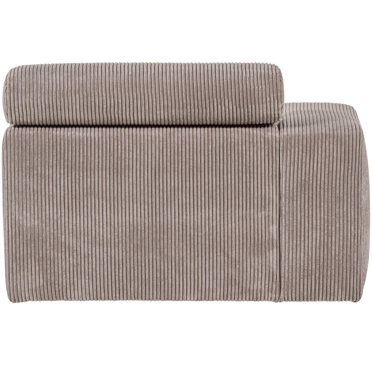 Woood | Chaise longue Novi element arm links ribstof zand