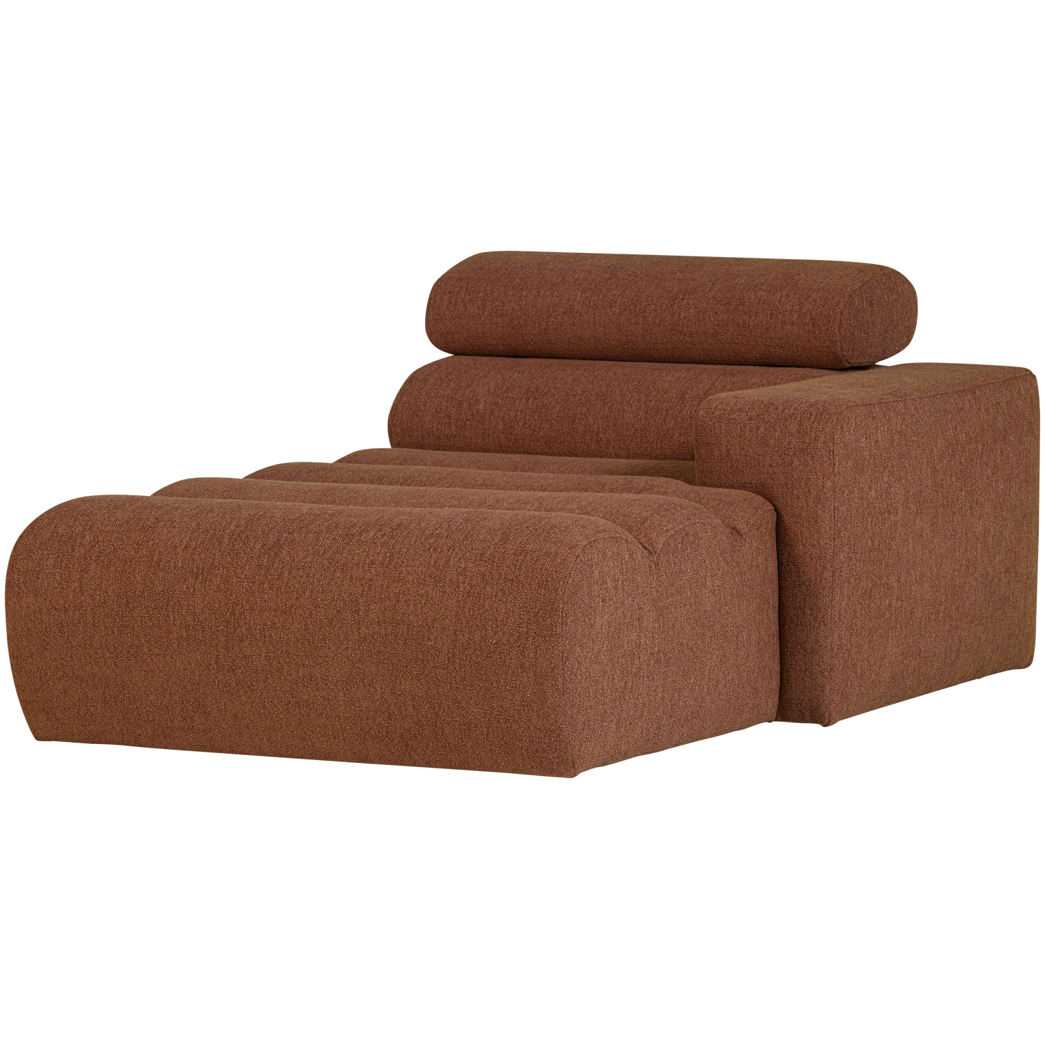 Woood | Chaise longue Novi element arm rechts boucle terra