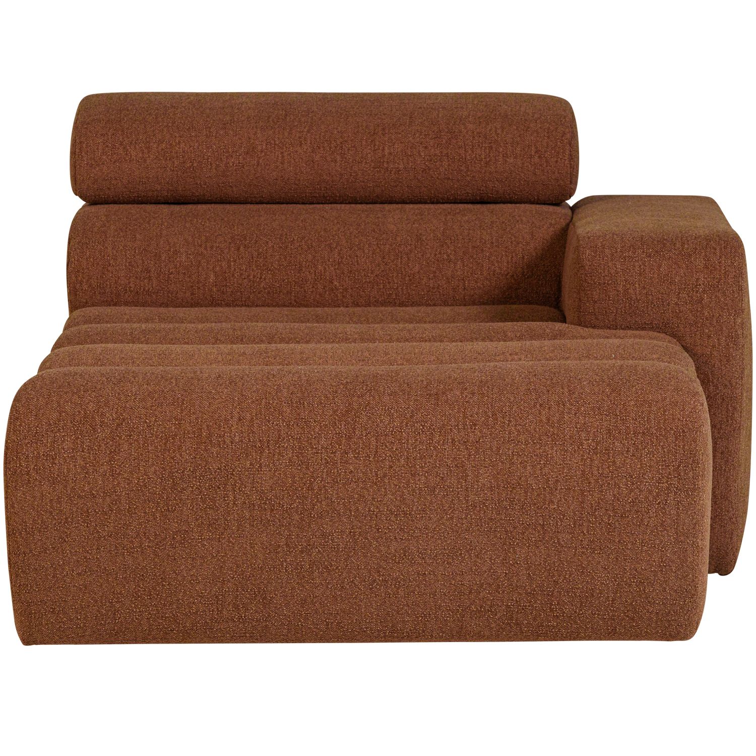 Woood | Chaise longue Novi element arm rechts boucle terra
