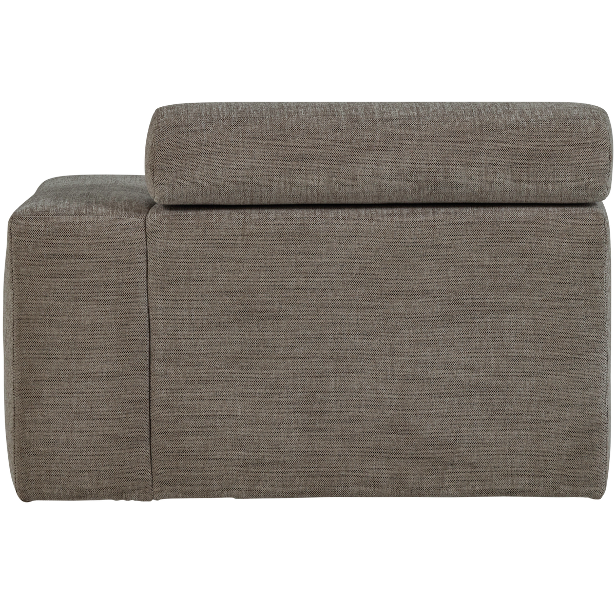 Woood | Chaise longue Novi element arm rechts grijs melange