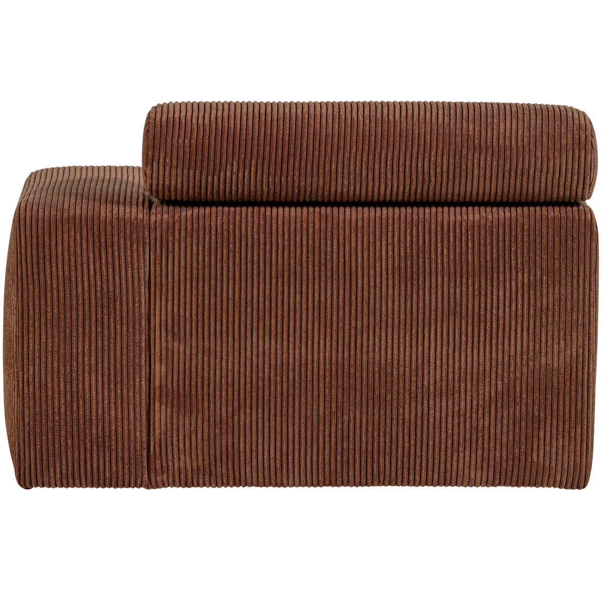 Woood | Chaise longue Novi element arm rechts ribstof terra
