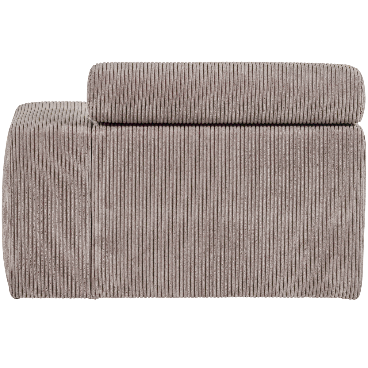 Woood | Chaise longue Novi element arm rechts ribstof zand
