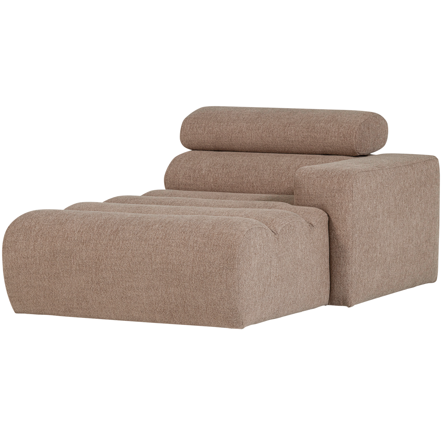 Woood | Chaise longue Novi element arm rechts boucle taupe