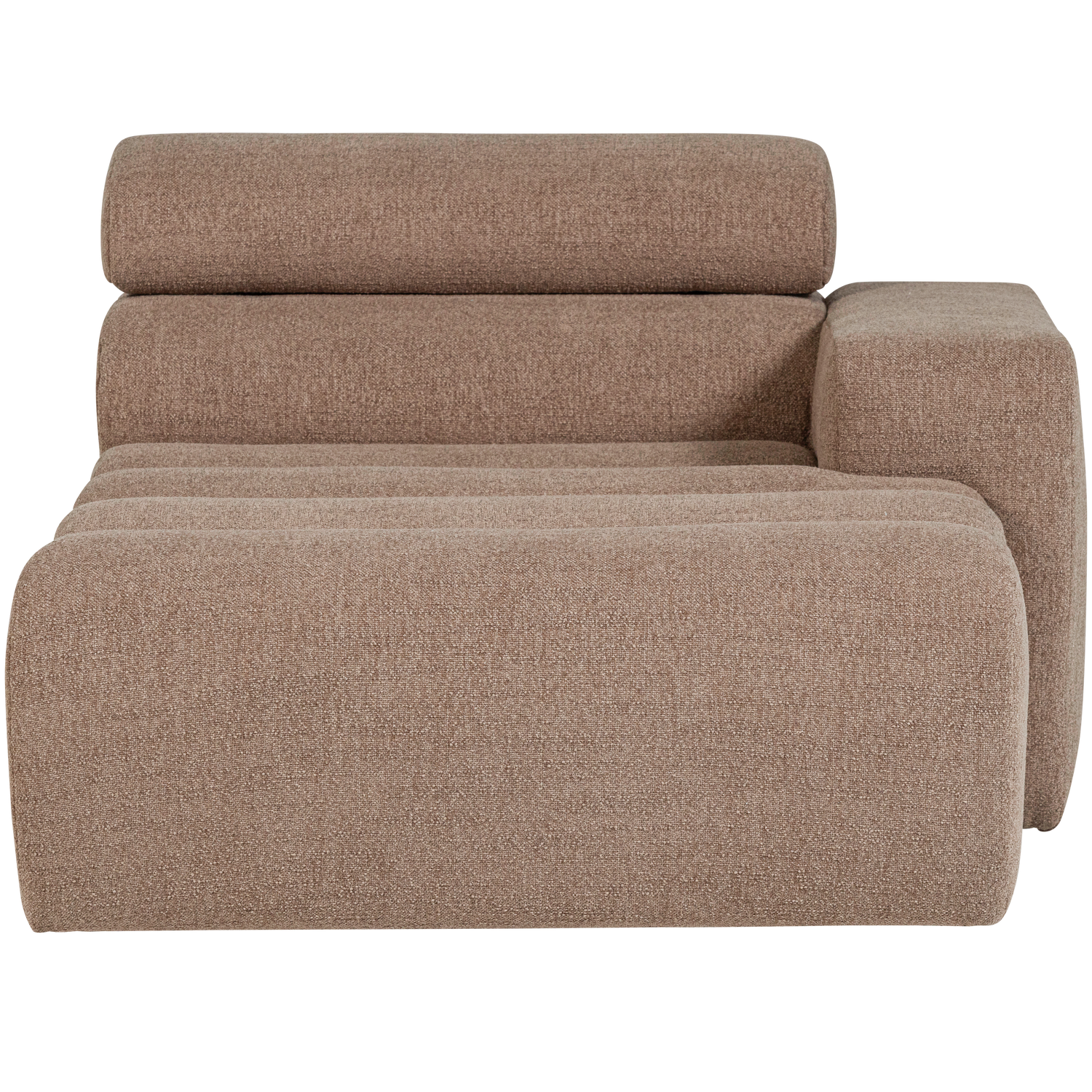 Woood | Chaise longue Novi element arm rechts boucle taupe