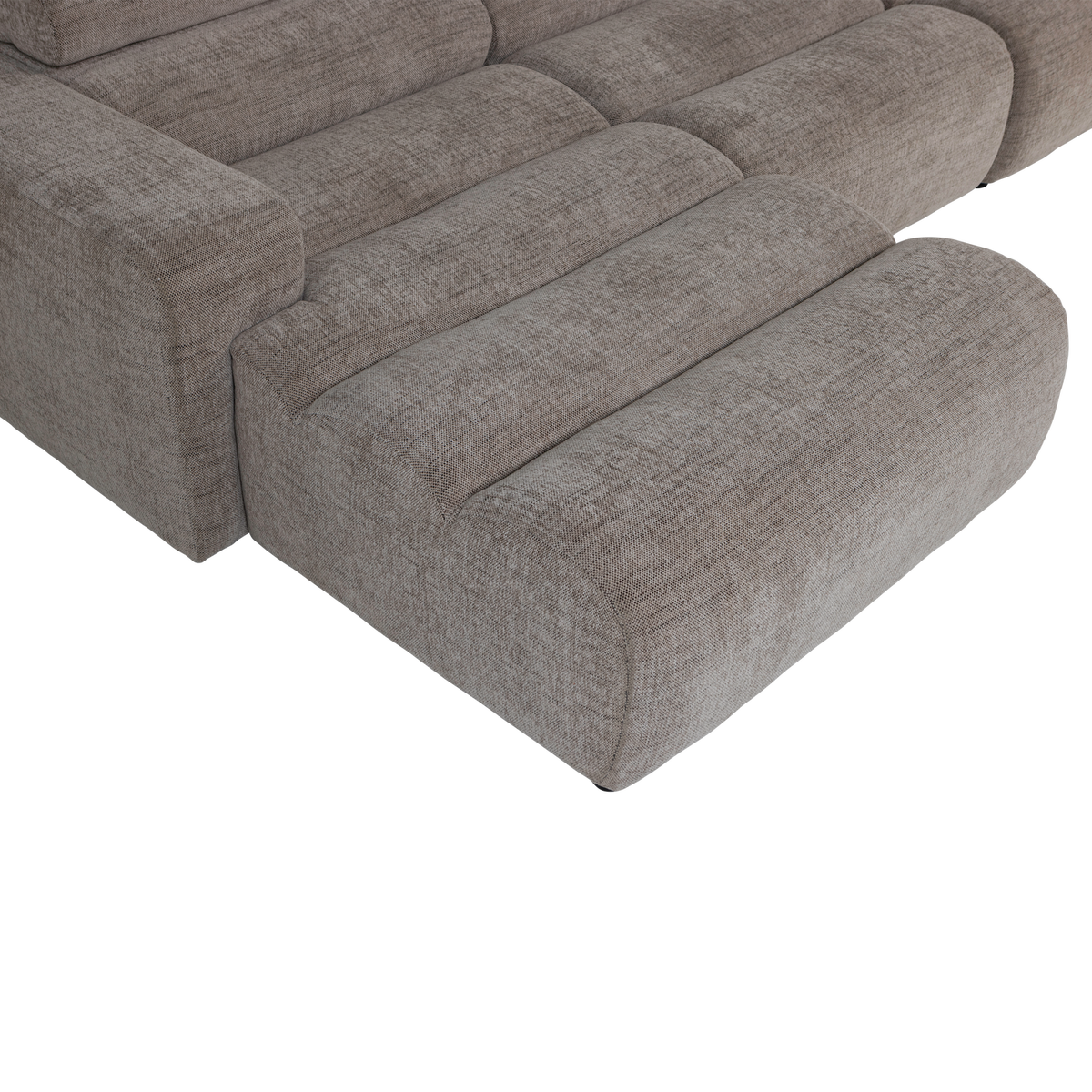 Woood | Chaise longue Novi links grijs melange
