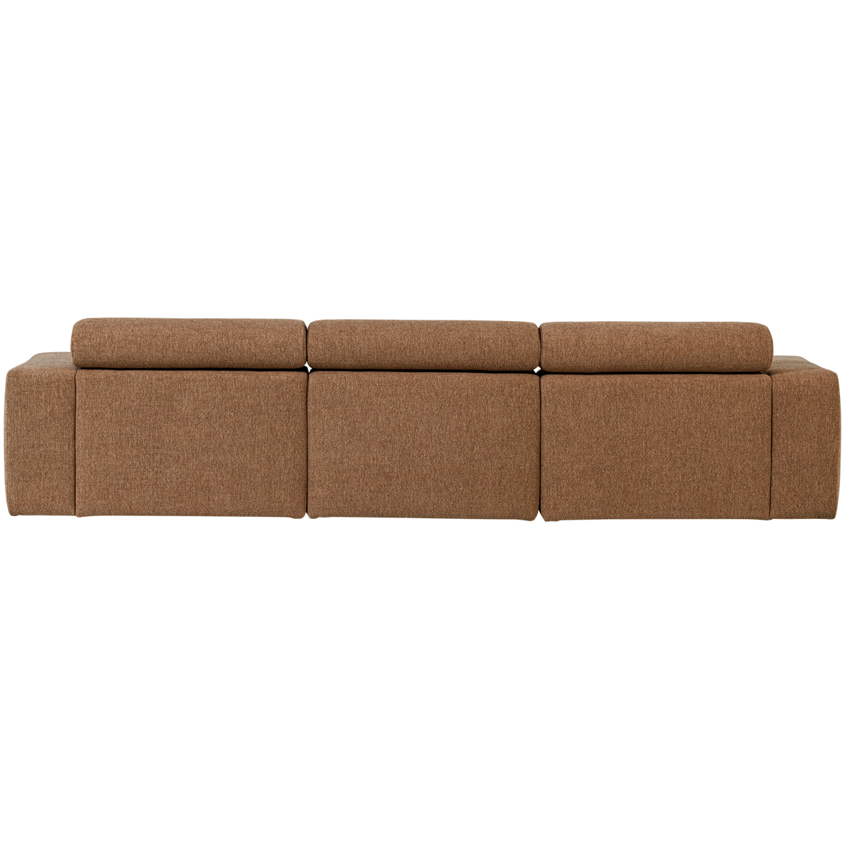 Woood | Chaise longue Novi links boucle karamelbruin