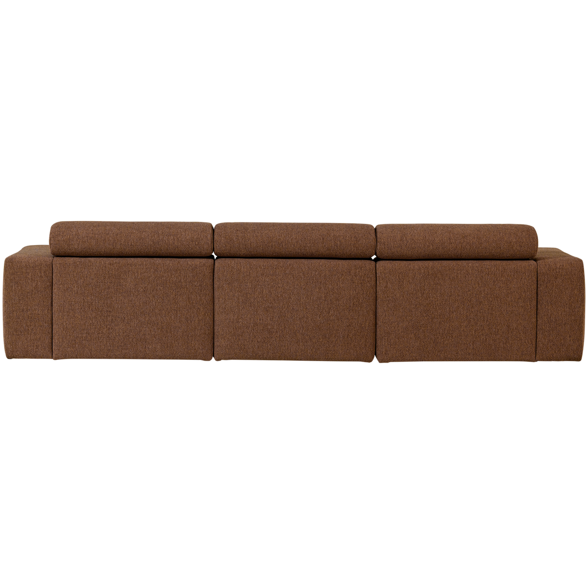 Woood | Chaise longue Novi links boucle mokkabruin