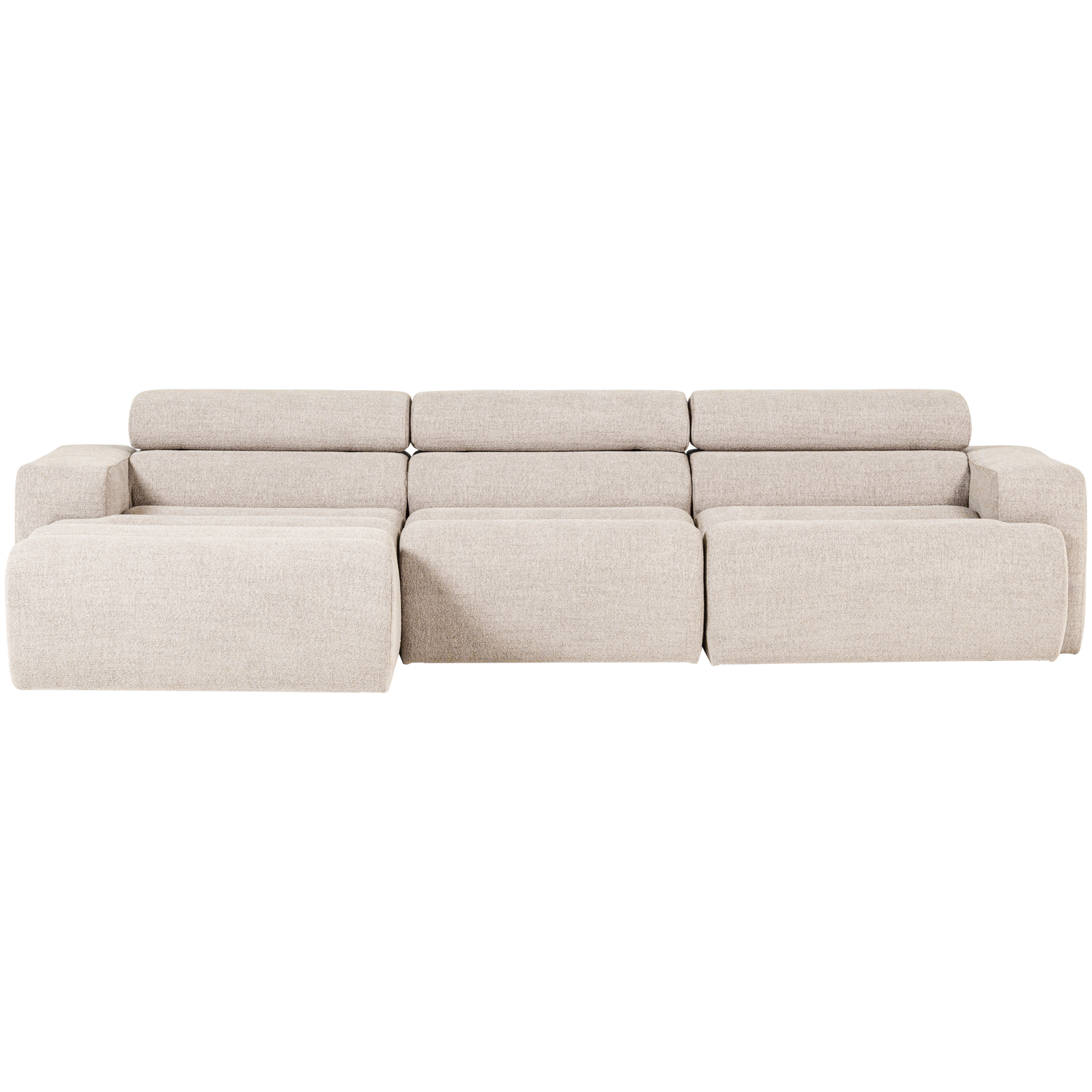 Woood | Chaise longue Novi links boucle naturel