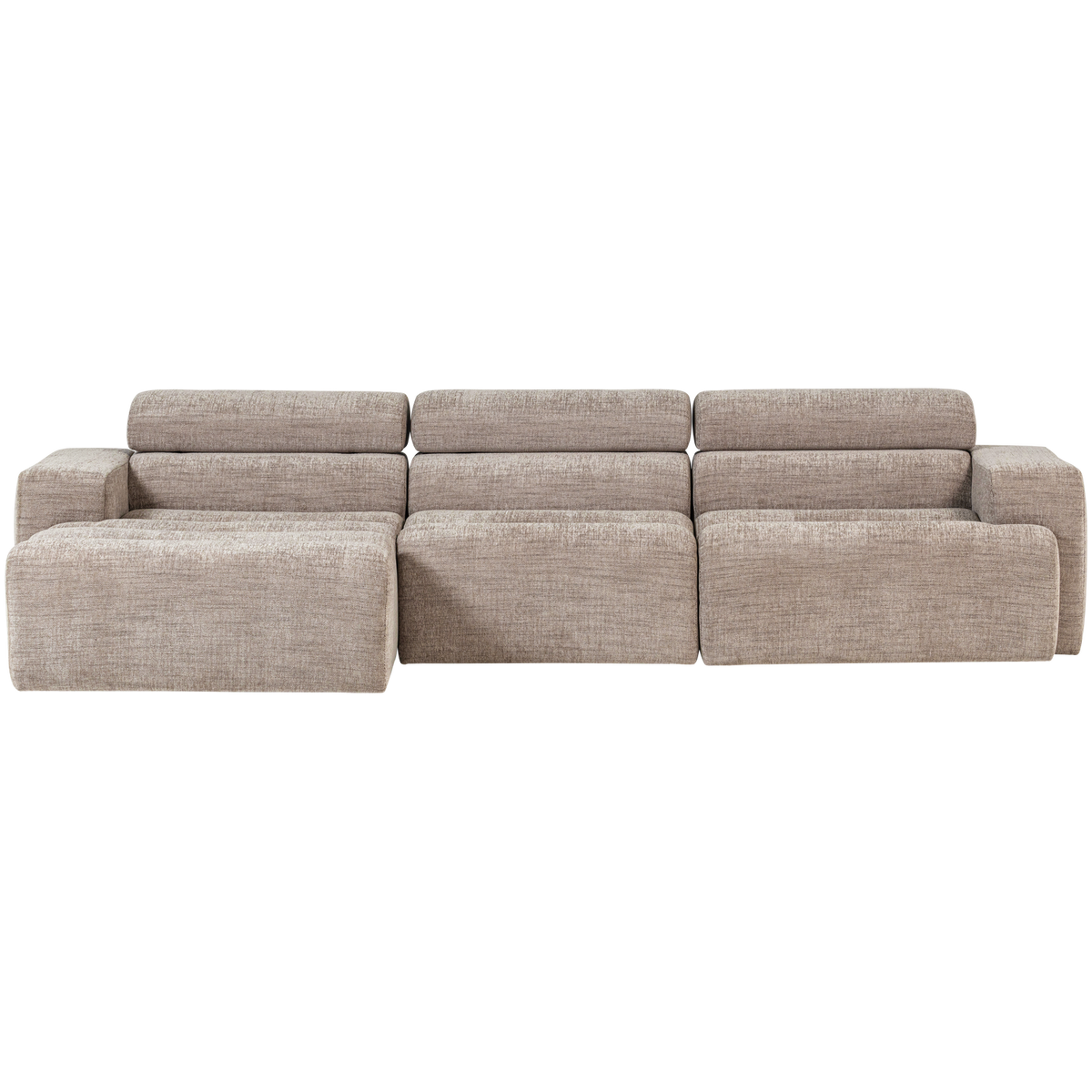 Woood | Chaise longue Novi links naturel melange