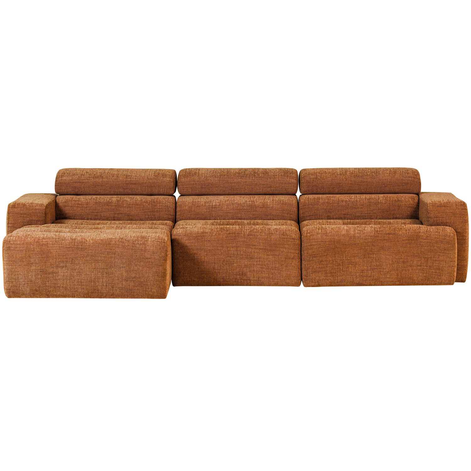 Woood | Chaise longue Novi links oranje melange