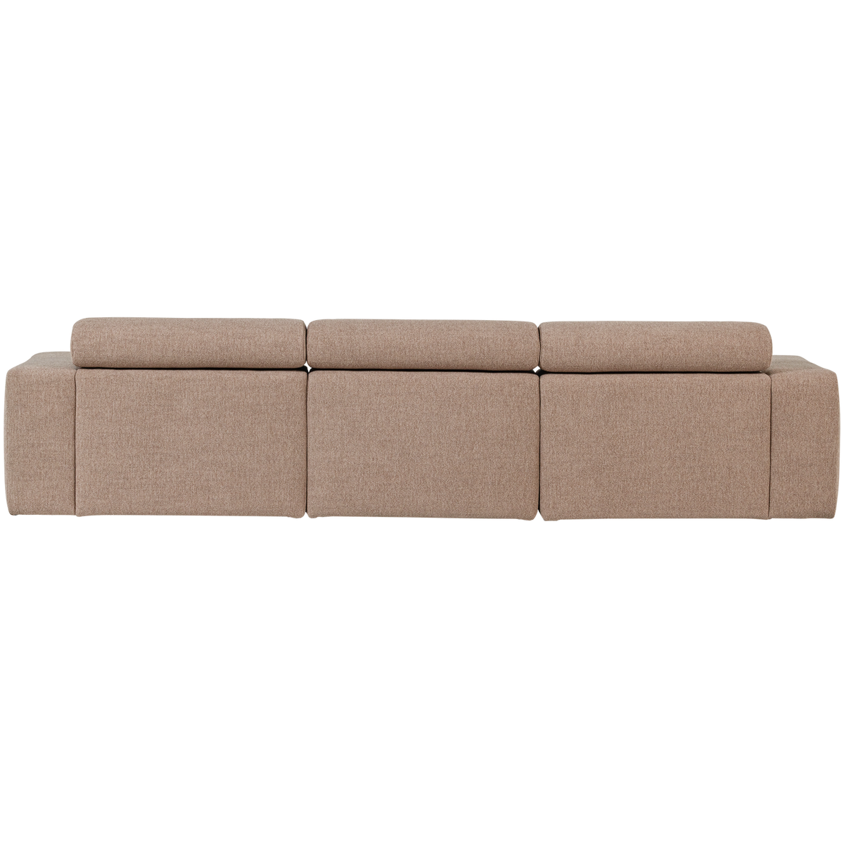 Woood | Chaise longue Novi links boucle taupe