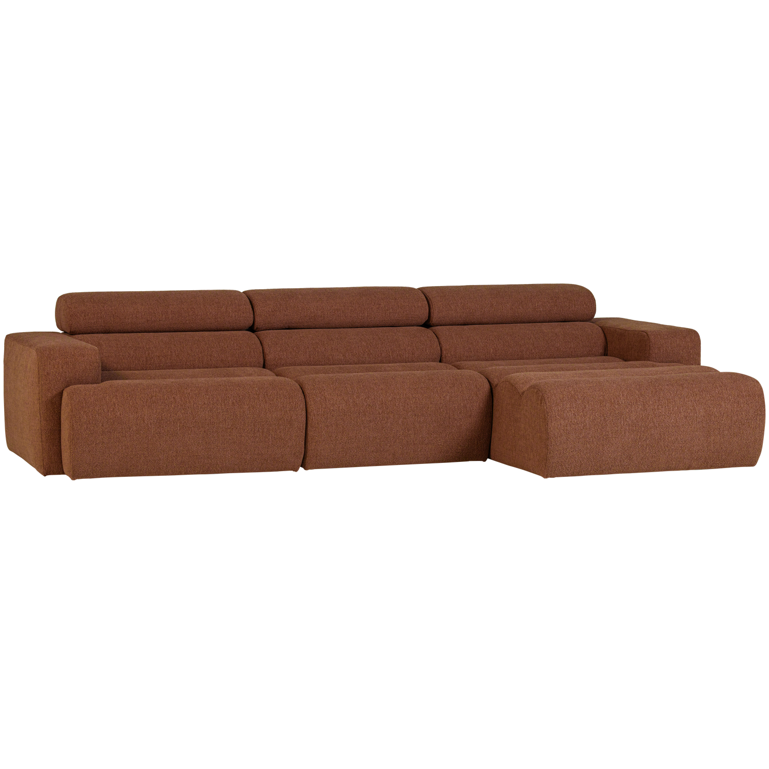 Woood | Chaise longue Novi rechts boucle terra