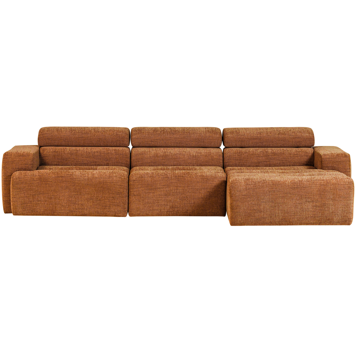 Woood | Chaise longue Novi rechts oranje melange