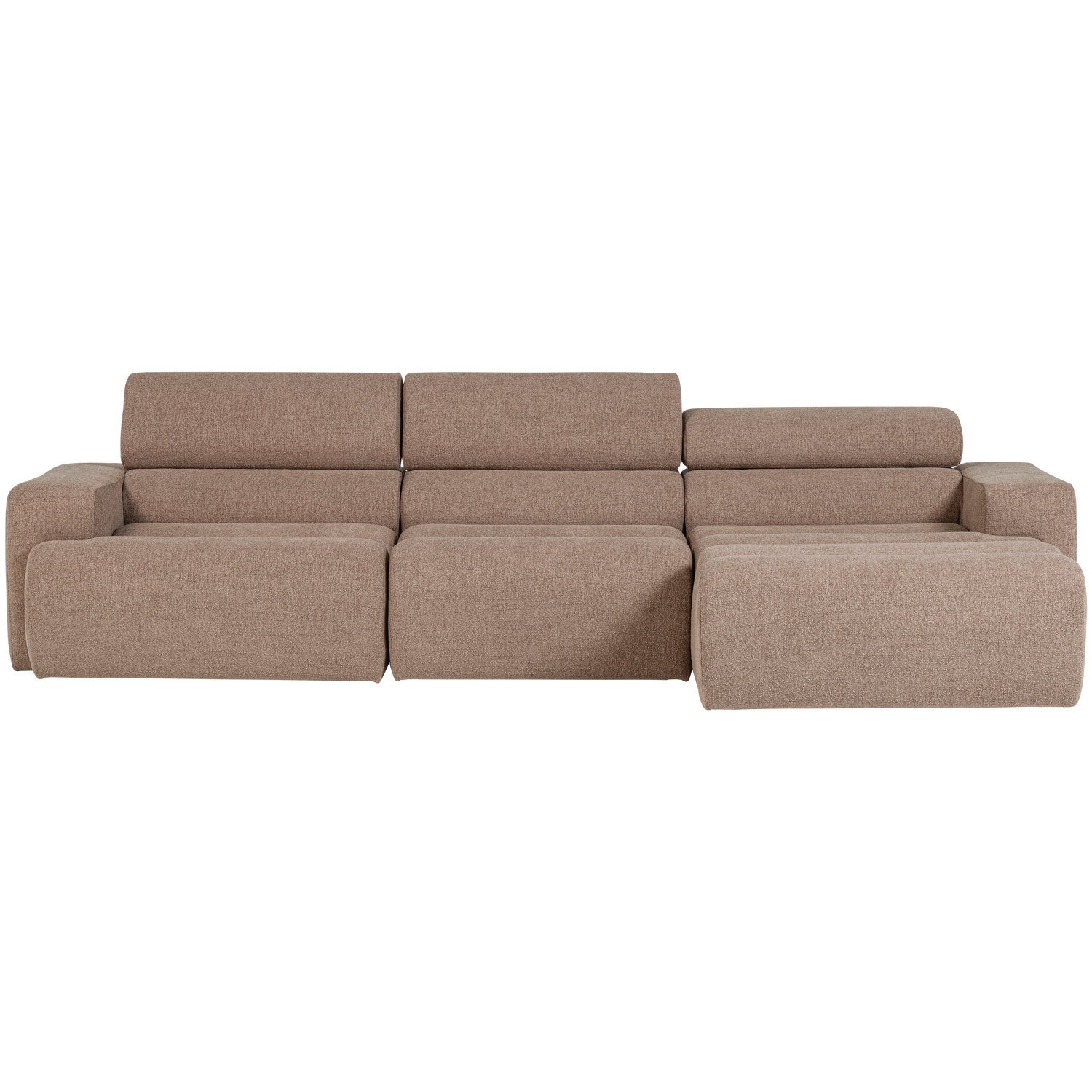 Woood | Chaise longue Novi rechts boucle taupe