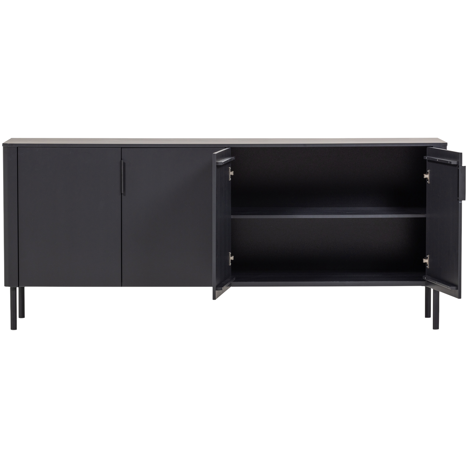 Woood | Dressoir Gunnar 200cm matzwart