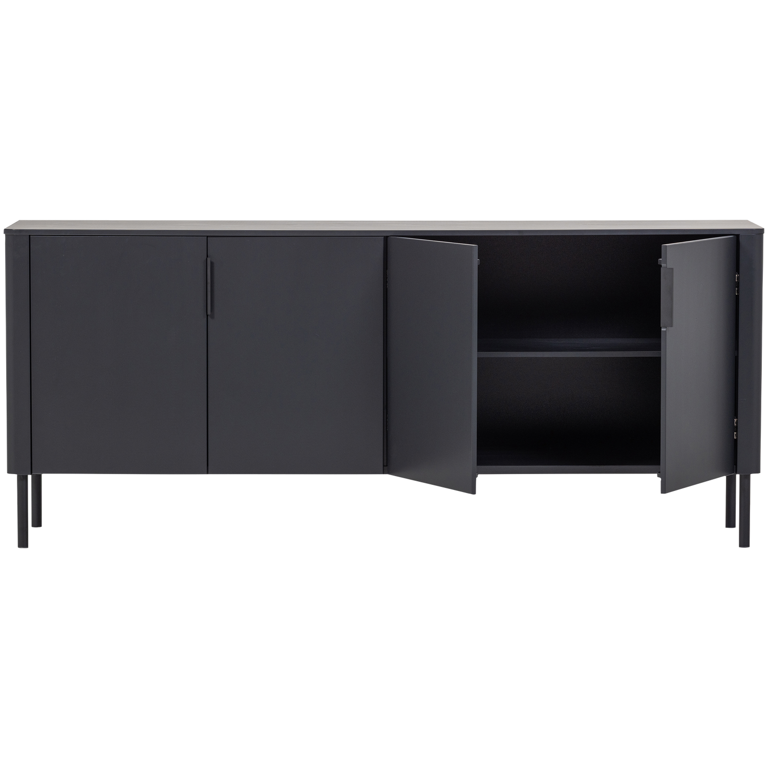 Woood | Dressoir Gunnar 200cm matzwart