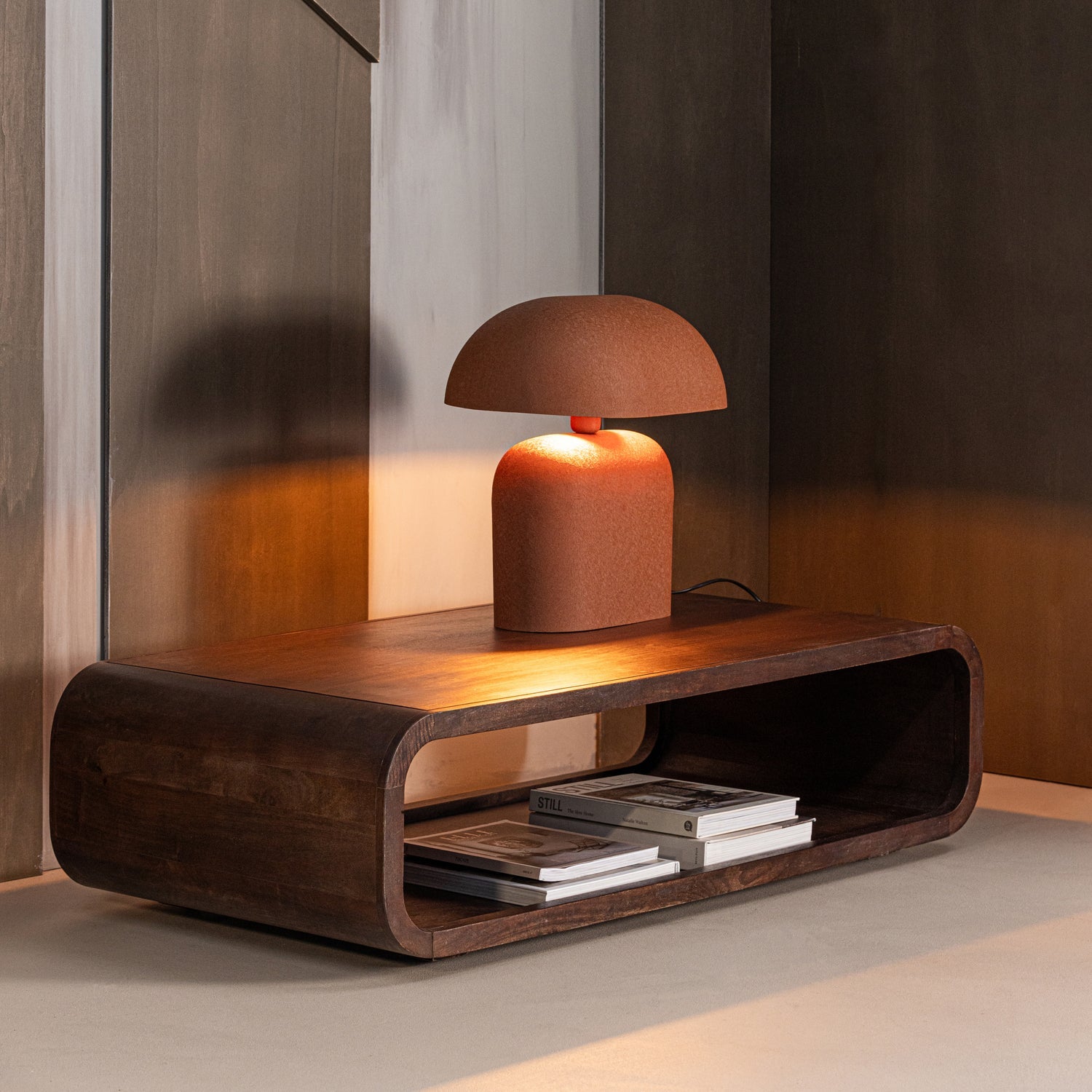 Woood | Salontafel Kinu 120cm donkerbruin