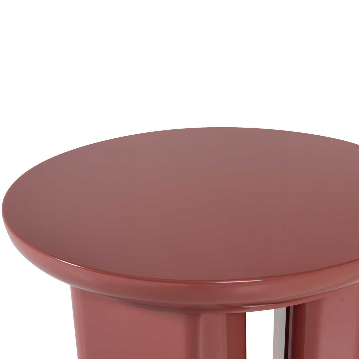 Woood | Bijzettafel Orivo hoogglans roodroze