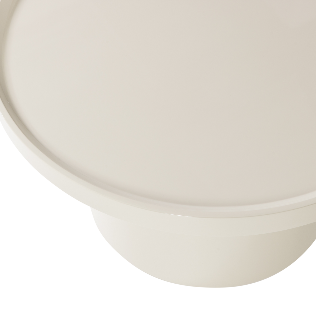 Woood | Bijzettafel Veluna 70cm hoogglans zand