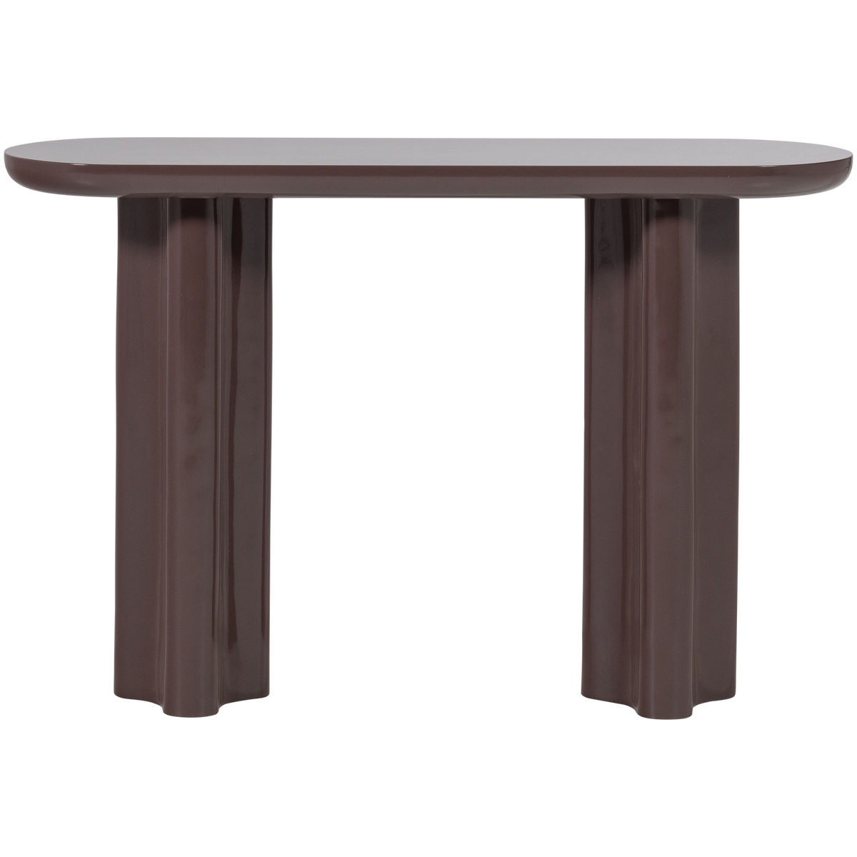 Woood | Sidetable Evara hoogglans donkerbruin