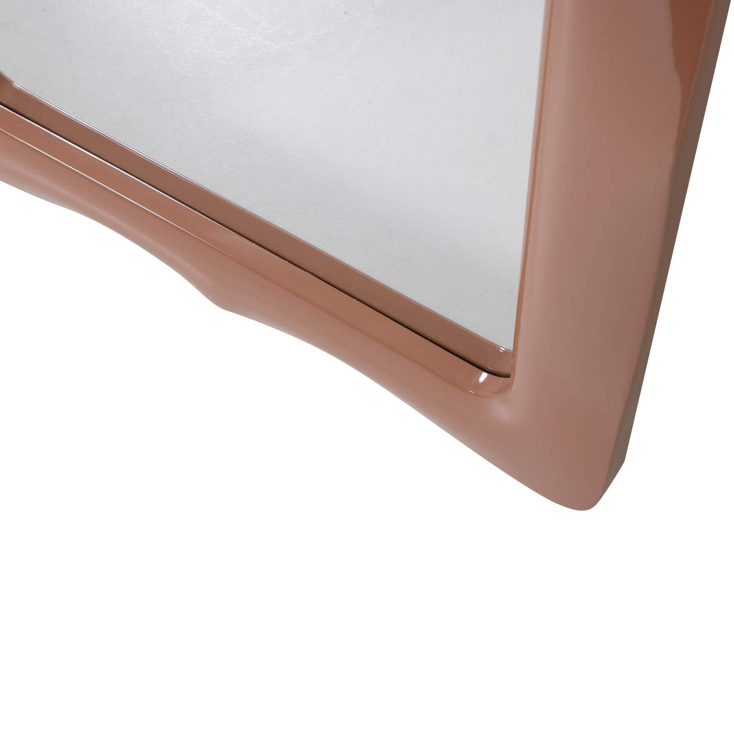 Woood | Passpiegel Norea hout hoogglans oudroze 180cm