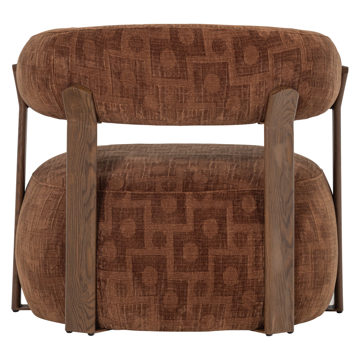 Woood | Fauteuil Foon 3d structuurstof bruin