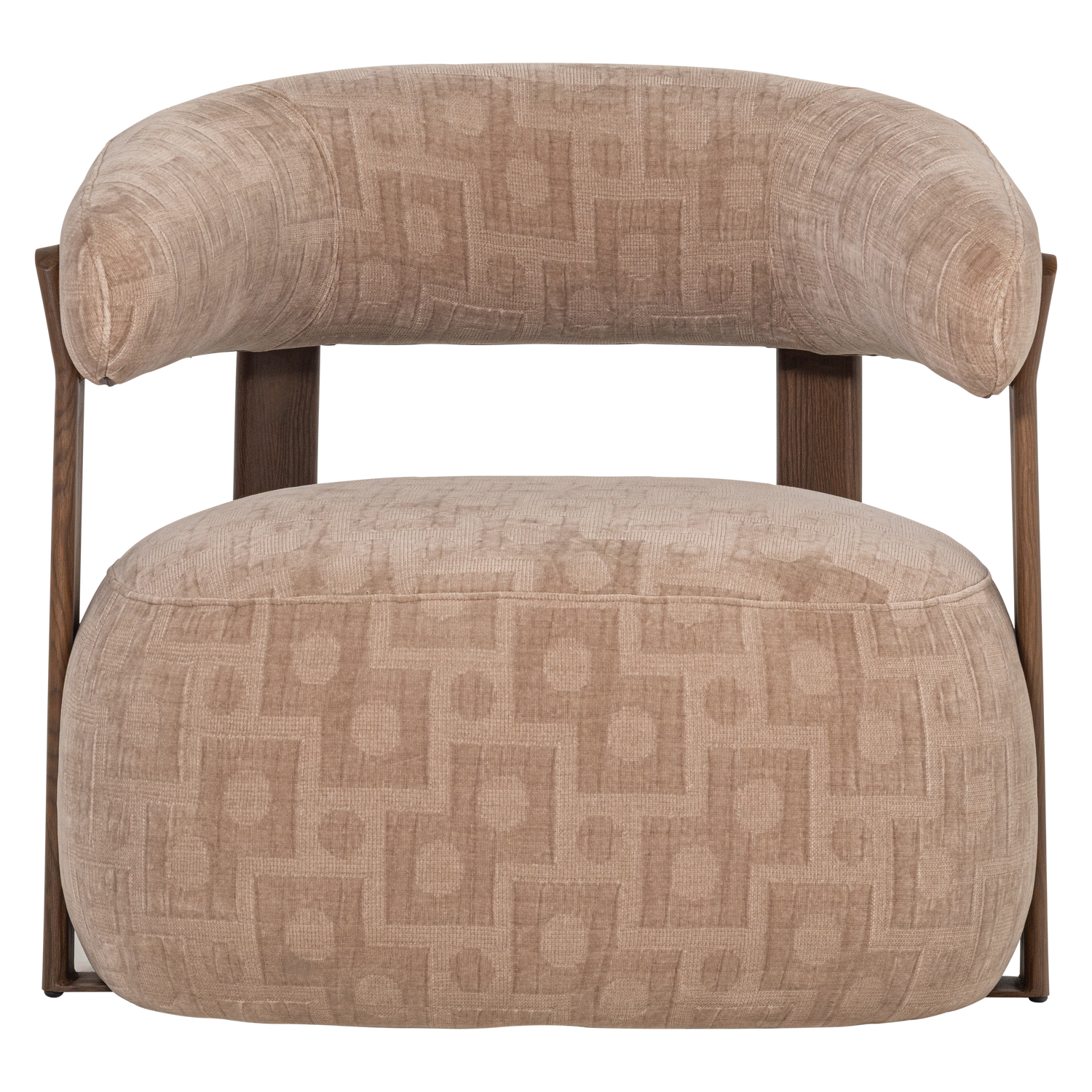 Woood | Fauteuil Foon 3d structuurstof zand