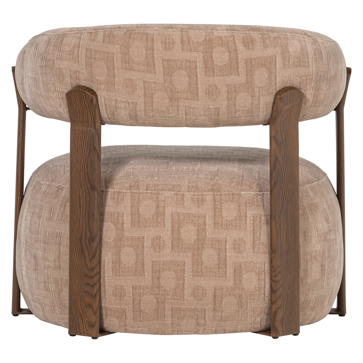 Woood | Fauteuil Foon 3d structuurstof zand
