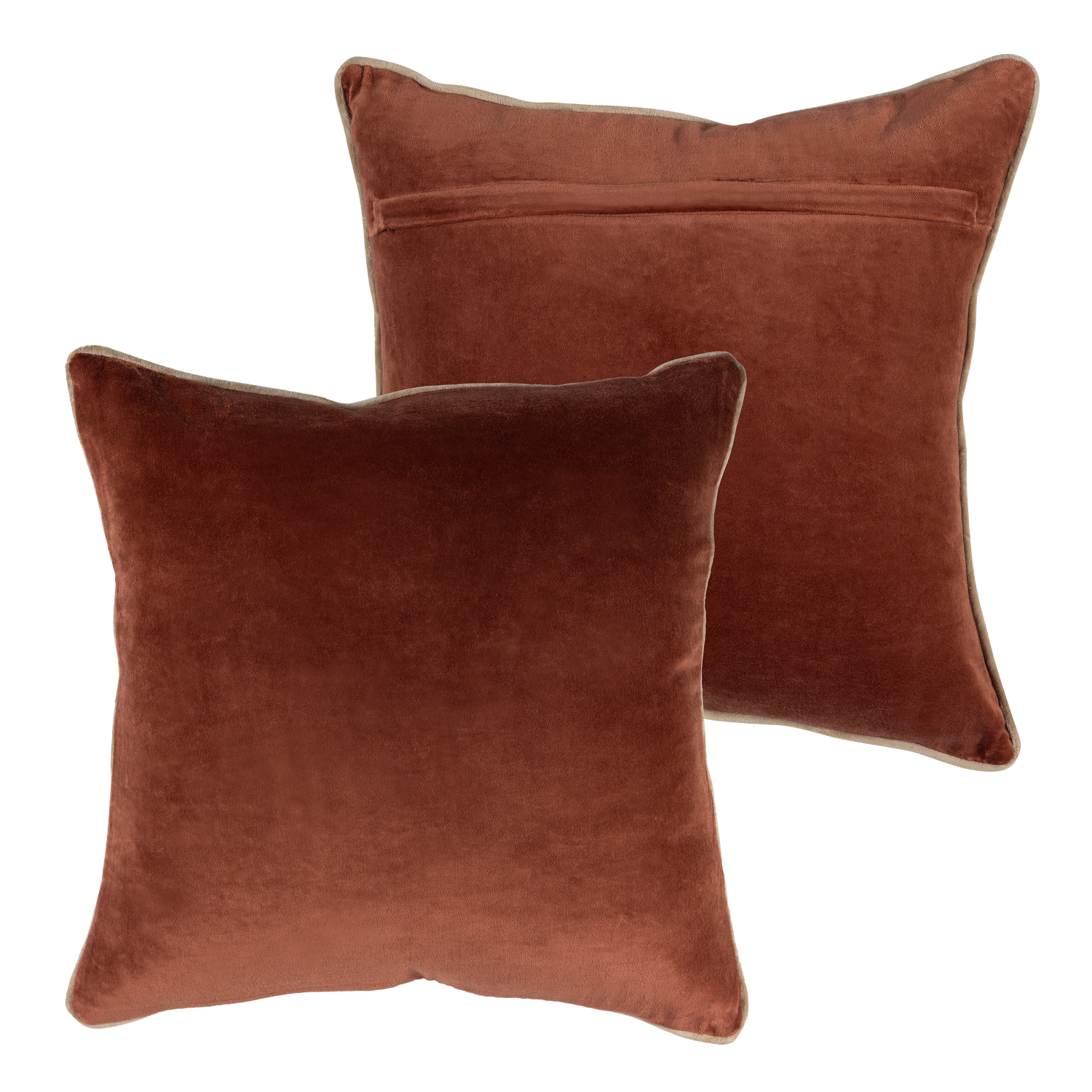 Woood | Kussens Zena roze roestbruin - set van 4