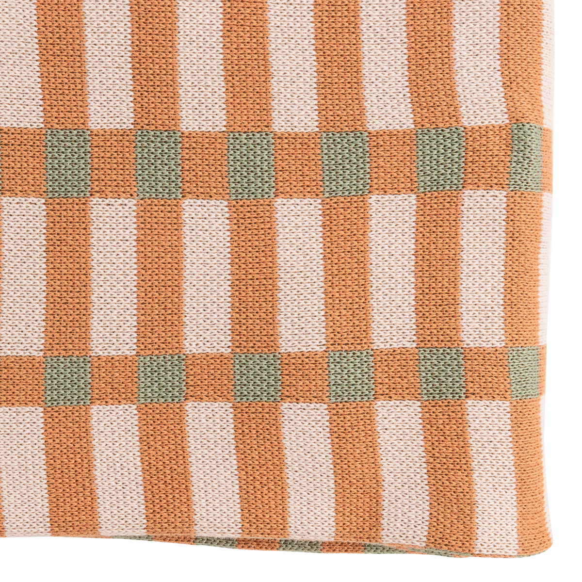 Woood | Plaid Vola groen/oranje