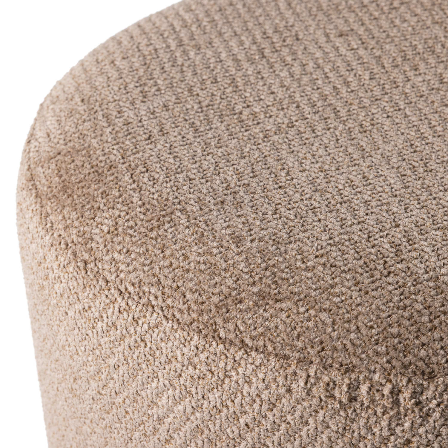 Woood | Poef Islen met draaivoet boucle bruin