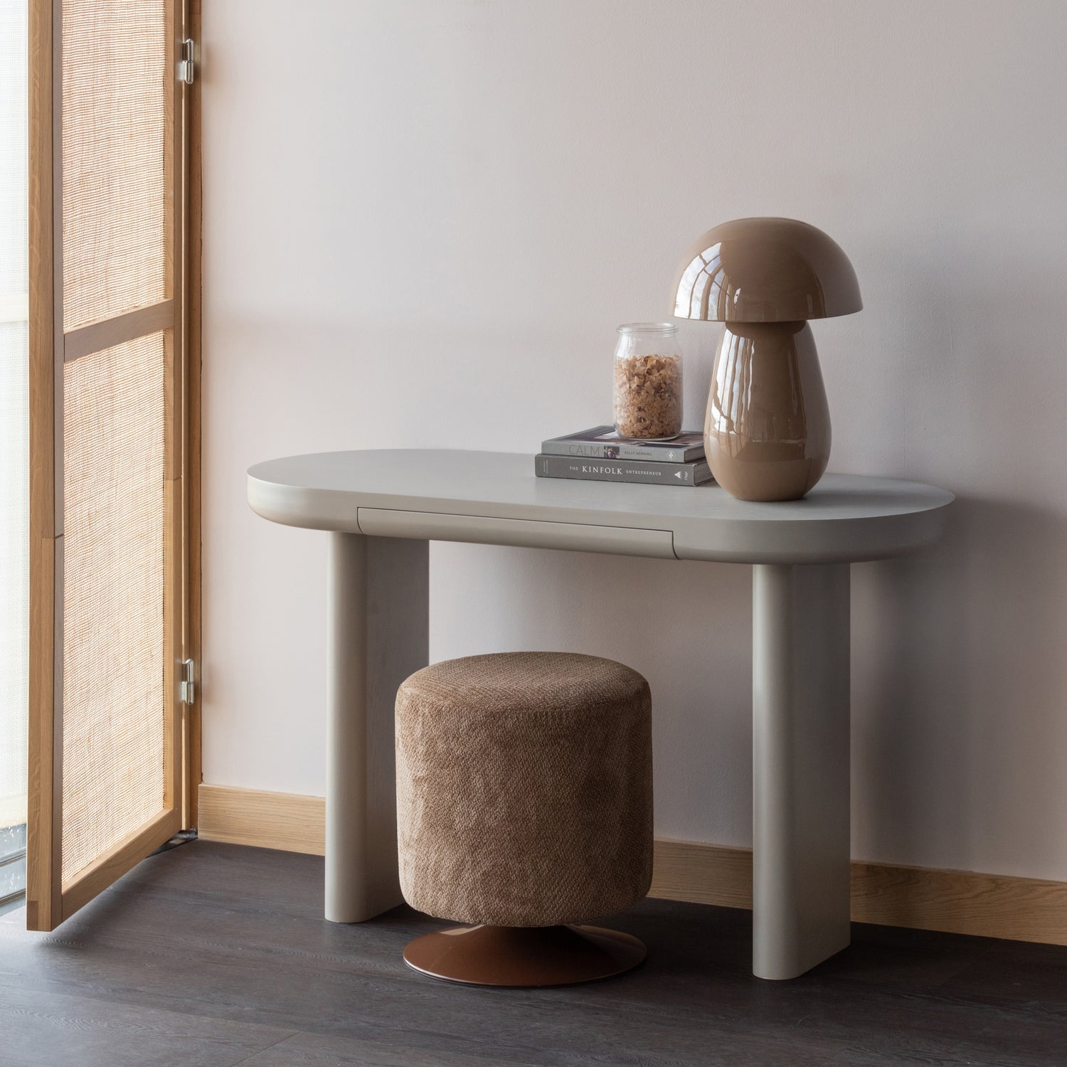 Woood | Tafellamp Lumor metaal hoogglans lichtroze