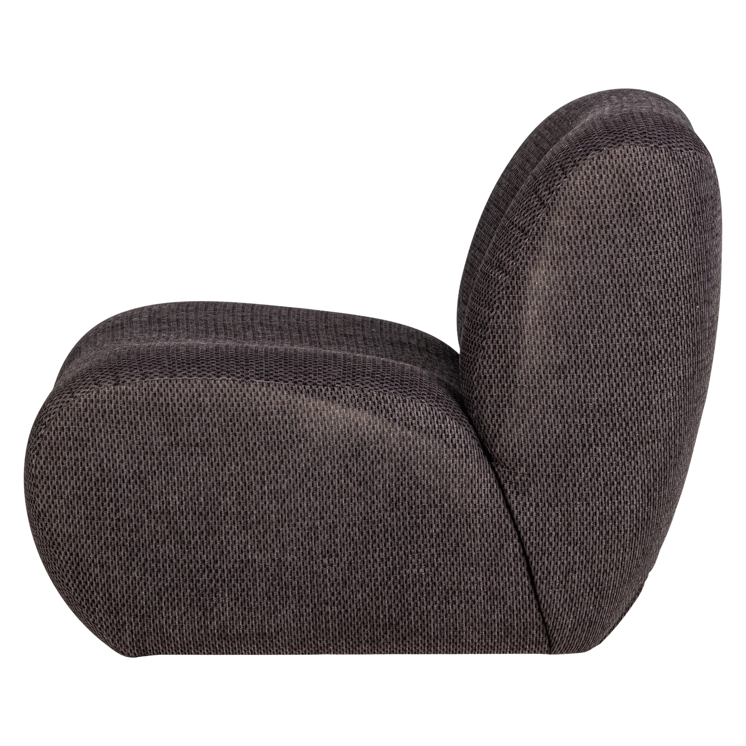 Woood | Fauteuil Nomu grove chenille antraciet